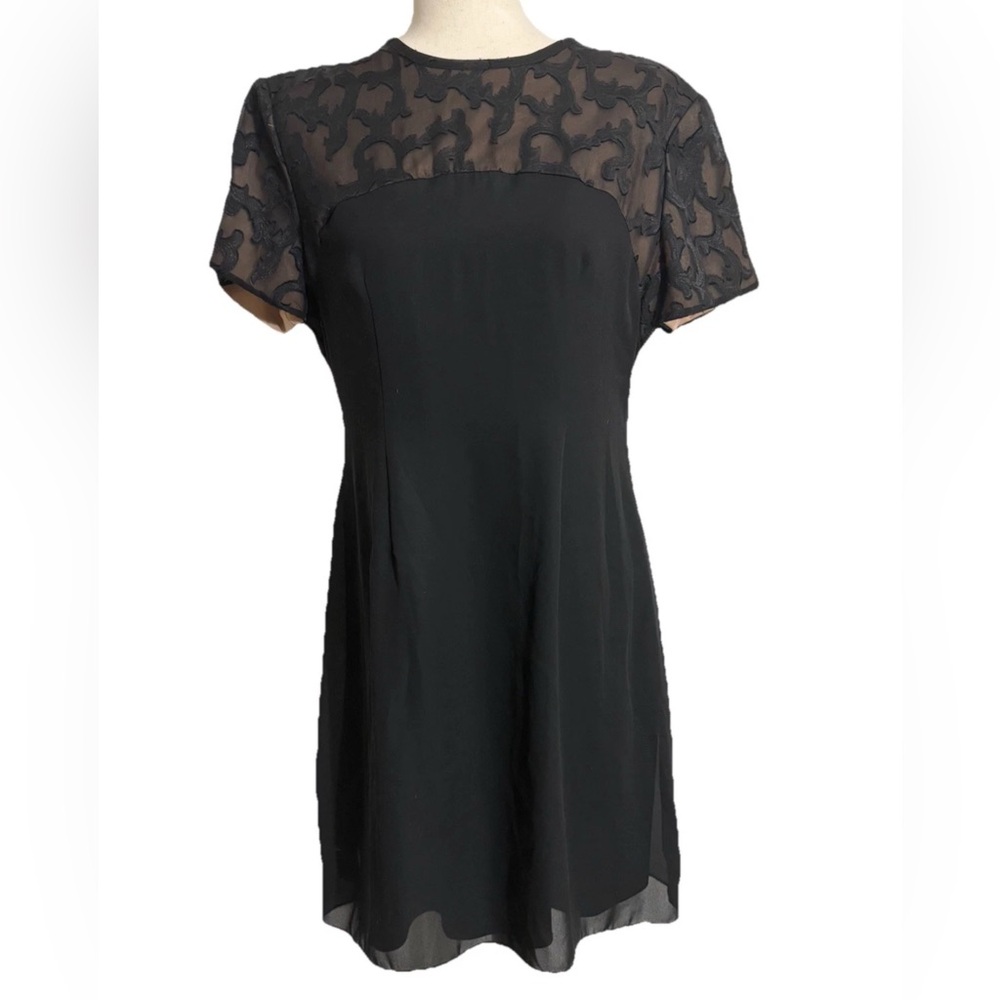 Jeffrey Dara evenings by Tom Barra Cocktail Dress 14 Petite Short Sleeve